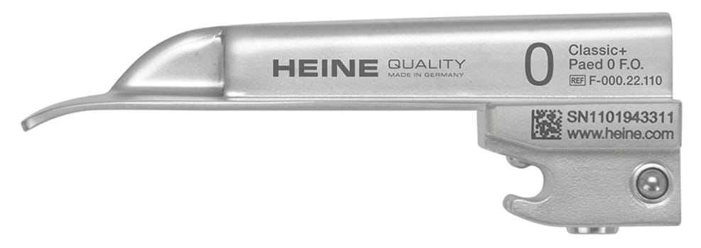 HEINE pediatrinen laryngoskoopin F.O. lastain No 0, 82 x 12 mm