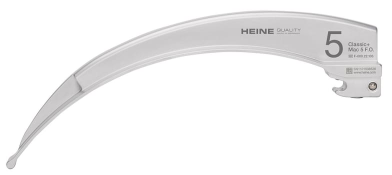 HEINE Classic+ Macintosh laryngoskoopin F.O. lastain Mac 5 176 x 15 mm