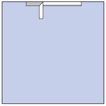 Steri-Drape liimareunaliina 183 x 183 cm