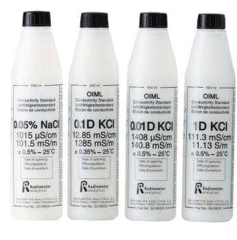 NaCl 25 johtokykystandardi 500 ml (25,0 µS/cm)