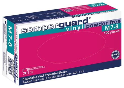 Semperguard vinyylikäsine puuteriton L