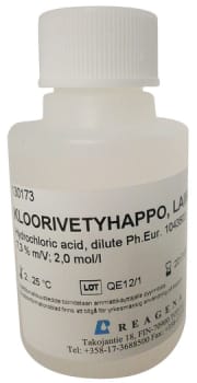Kloorivetyhappo laimea R 2,0 mol/l 50 ml
