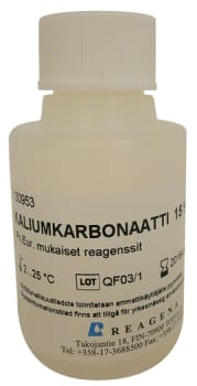 Kaliumkarbonaattiliuos 15 %m/V 50 ml