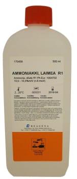 Ammoniakkiliuos laimea R1 n. 6 mol/l 500 ml