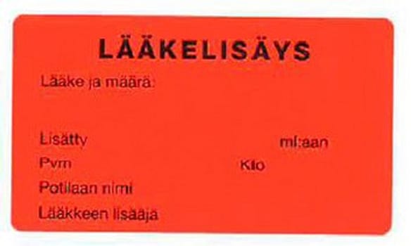 Lääkelisäystarra