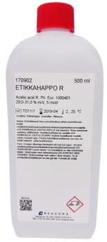 Etikkahappoliuos R 500 ml