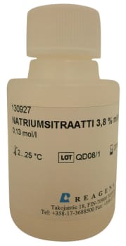 Natriumsitraattiliuos 3,8 %m/V 50 ml