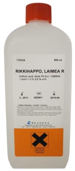 Rikkihappo laimea R 1,0 mol/l 500 ml