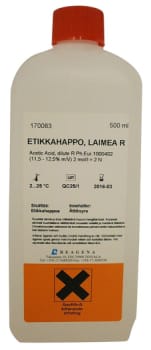 Etikkahappoliuos laimea R 500 ml