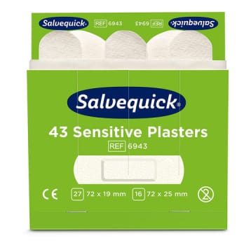 Salvequick herkän ihon laastari täydennyspakkaus