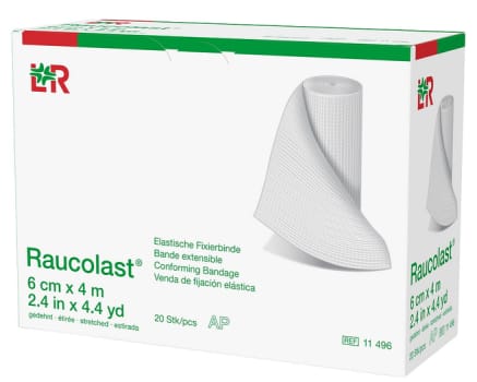 Raucolast elastinen harsoside kääreetön 6 cm x 4 m