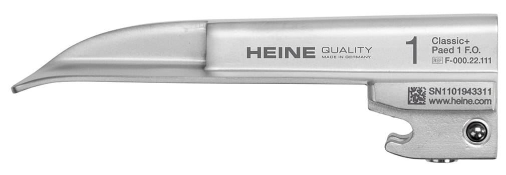HEINE pediatrinen laryngoskoopin F.O. lastain No 1, 95 x 13 mm
