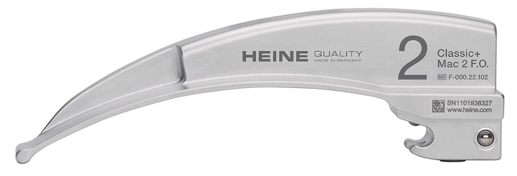 HEINE Classic+ Macintosh laryngoskoopin F.O. lastain Mac 2 115 x 13 mm