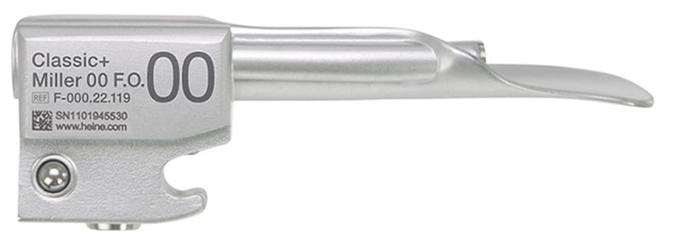 HEINE Classic+ F.O. No 00 laryngoskoopin lastain 76 x 9,5 mm