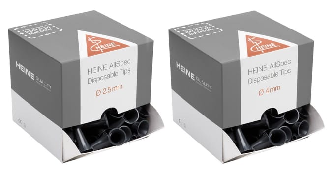 HEINE AllSpec kk-korvasuppilo otoskoopeille Ø 2,5 mm 1000 kpl