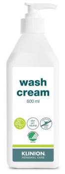 Klinion Wash Cream pesuvoide ppullo 600 ml