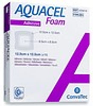 Aquacel Foam, skumbandage med hydrofiber/silikone border, steril, 12,5 cm x 12,5 cm