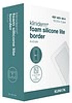 Kliniderm Foam Silikone Lite Border, skumbandage tynd, med silikone, steril, 10 cm x 10 cm