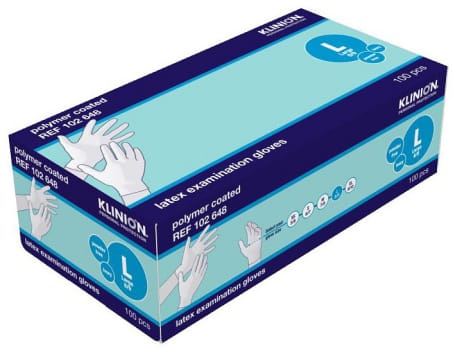 Hanske latex Klinion kort L