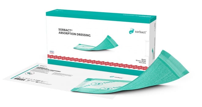 Sorbact Absorption, absorberende bandage, steril, 10 cm x 20 cm