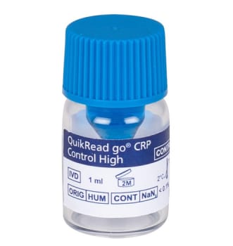 QuikRead go, kontrol til CRP kit, High, Blue 1 ml.