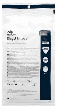 Op-Handskar Latex 8,0 Halmfärgad Byteshandske Biogel Eclipse