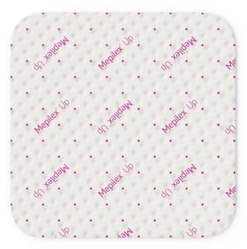 Mepilex Up, skumbandage med Safetac og eksudatkanaler, steril, 20 cm x 20 cm