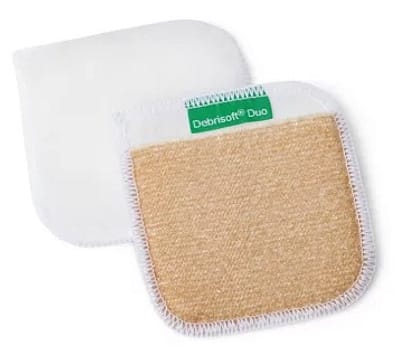 DebriSoft Pad, afvaskningssvamp til sår, mikrofiber, steril, 10 cm x 10 cm