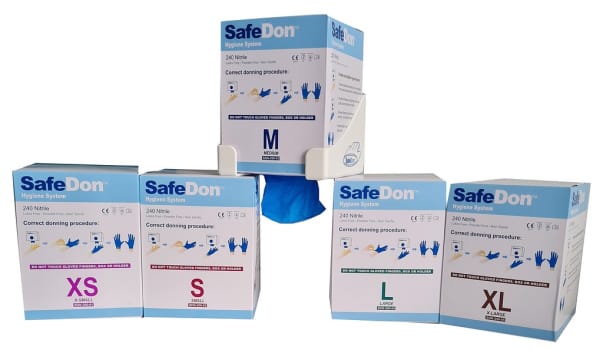 SafeDon Hygiene System Nitril 240 mm S 250 st
