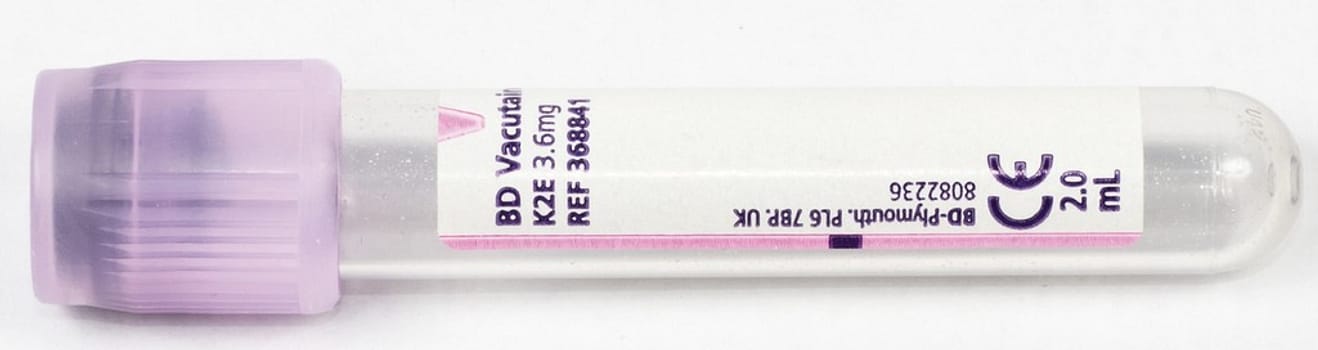 Vakumrør Vacutainer EDTA 2ml lilla
