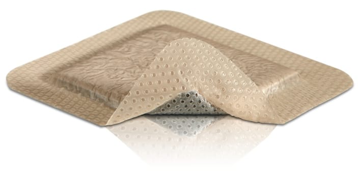 Bandasje sølv skum Mepilex Border AG 10x10cm