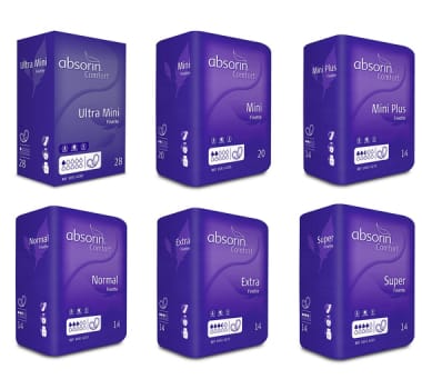 Bleie Absorin Comfort Finette Mini Plus 14pk
