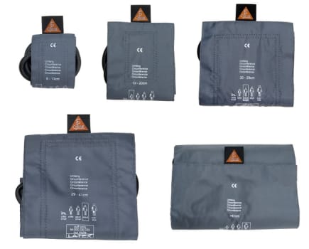 HEINE GAMMA, G7/G5/GP, velcro manchet voksen, m/ 1 slange, omkreds 29-41 cm