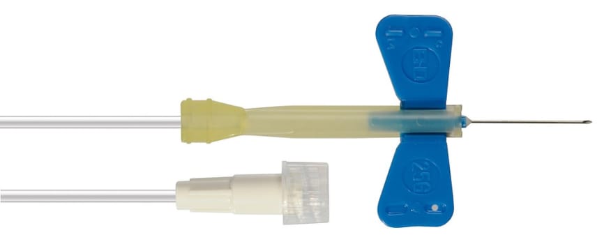 Kanyle Safety-Lok skalpvene 0,50x19mm 30cm sl blå