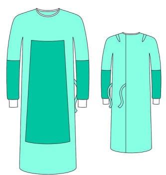 Barrier, Classic OP kittel, 2 håndkl., forstærket, 132 cm,, x-large