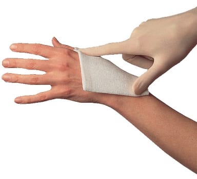 Klinion, gaze kompres, 12 lag, brev a 2 stk., steril, 5 cm x 5 cm