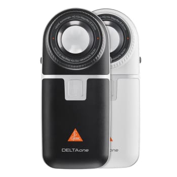 HEINE, DELTAone Dermatoskop, sort/sølv