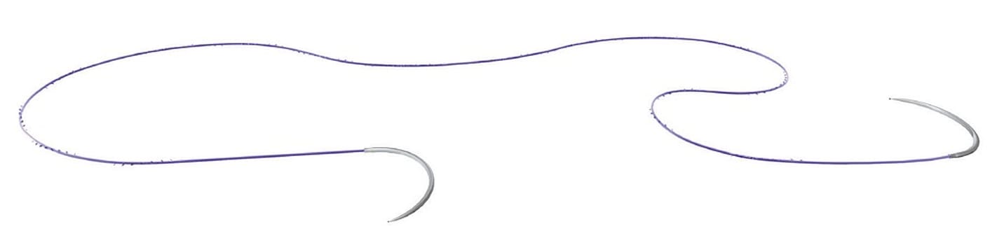 Ethicon Stratafix PDO Spiral, sutur, violet, 24 cm x 2, med FS nål, steril