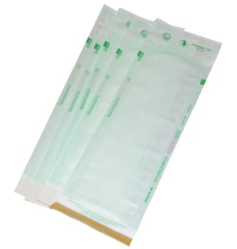 Steriking, selvklæbende autoklaveposer u. fold, 130 mm x 380 mm