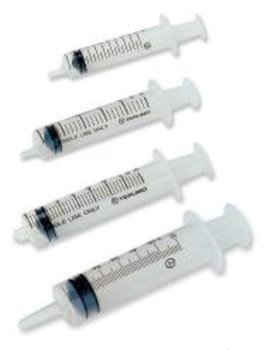 Sprøyte Plastipak 3-komp luer 20 ml. Excentrisk gradering 1,0ml