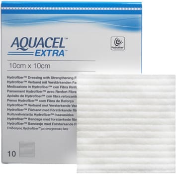 Bandasje hydrofiber Aquacel Extra 10x10cm