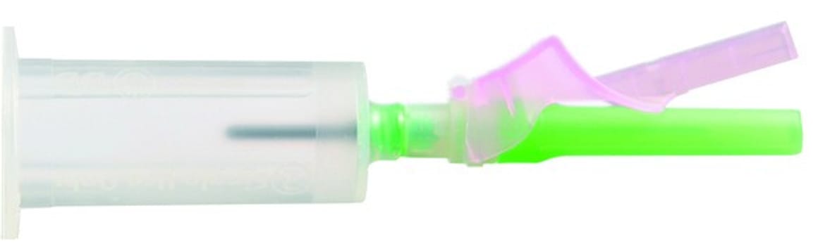 Veneprøvekanyle BD Eclipse 21G 0,8x32mm grønn Safety