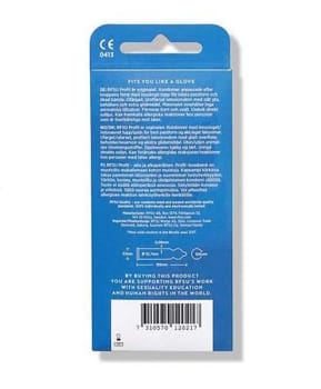 Kondom profil med glidmedel l185xb53x0,06mm