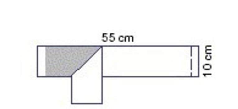 Oppdekning Steri-Drape Op-tape 10x55cm blå