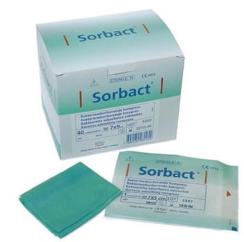 Bandasje gas Sorbact 4x6cm