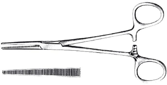Arterieklemme avdeling rett 14cm