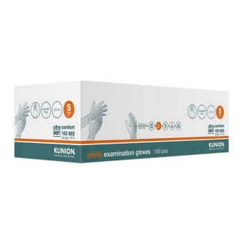 Hanske nitril Klinion Ultra Comfort kort S hvit