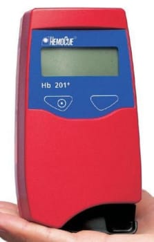 Hemocue instrument hb 201+ låst uten minnefunksjon