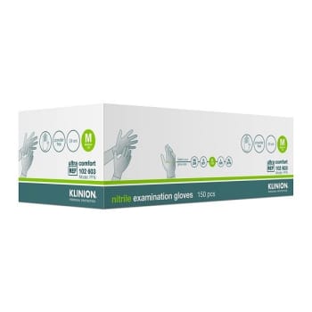 Hanske nitril Klinion Ultra Comfort kort M hvit