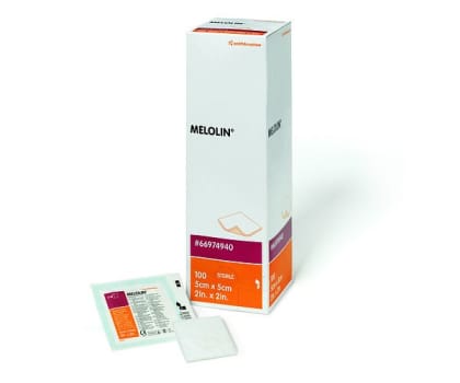 Kompress ikke heftende Melolin 10x20cm